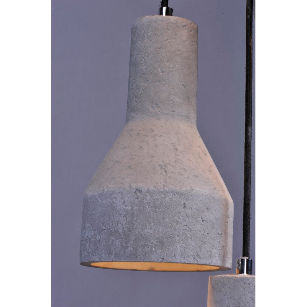 Maxim Lighting CRETE 12392GYPC Pendant Country Rustic - Chrome