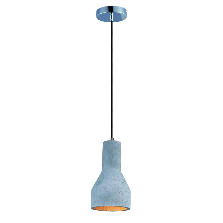 Maxim Lighting 12392GYPC Crete 6 Inch Semi Flush Mount Light – Polished Chrome