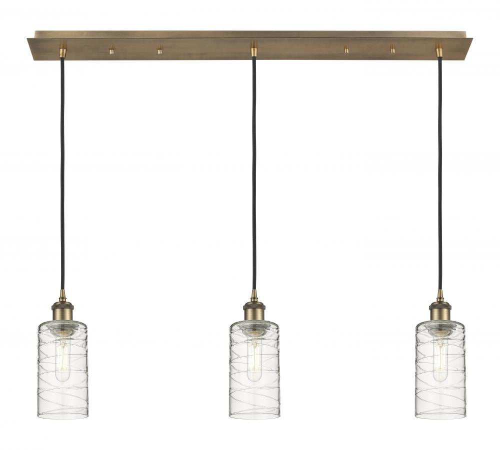 Innovations Lighting 123B-3P-BB-G434-7DE Pendant Art Deco - Damp Rated