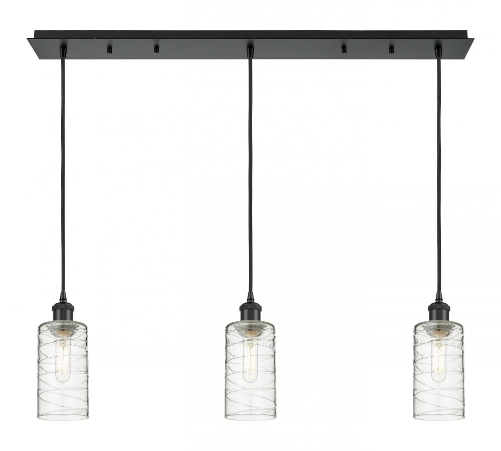 Innovations Lighting 123B-3P-BK-G434-7DE Pendant Art Deco - Damp Rated