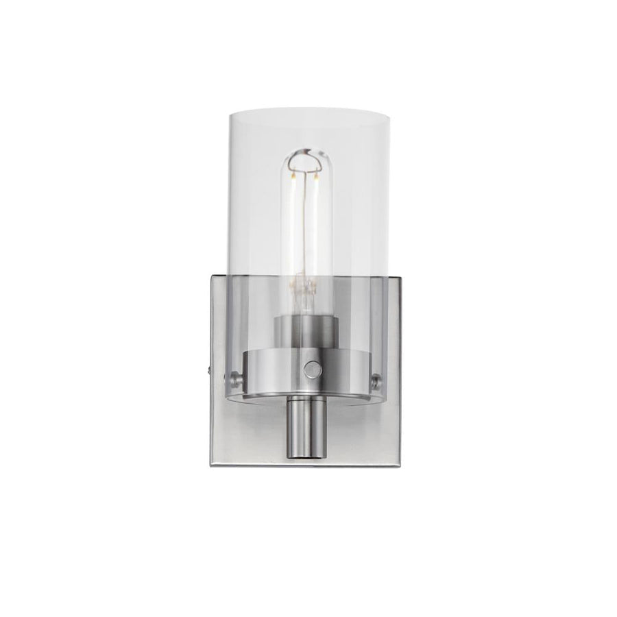 Maxim Lighting 12401CLSN Pinn 4.75 Wall Sconce - Satin Nickel