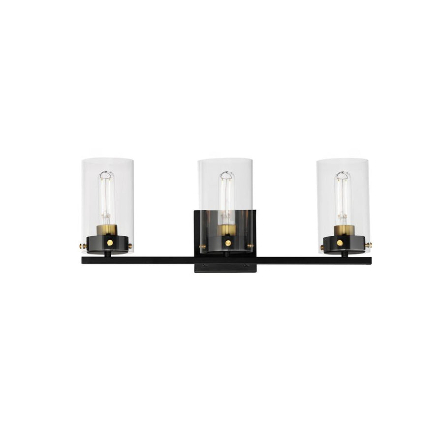 Maxim Lighting 12403CLBKSBR Pinn 20.75 Inch Bathroom Vanity - Black / Satin Brass