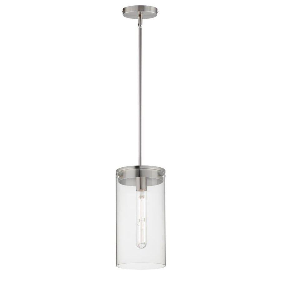 Maxim Lighting 12408CLSN Pinn 8 Inch Semi Flush Mount Light – Satin Nickel