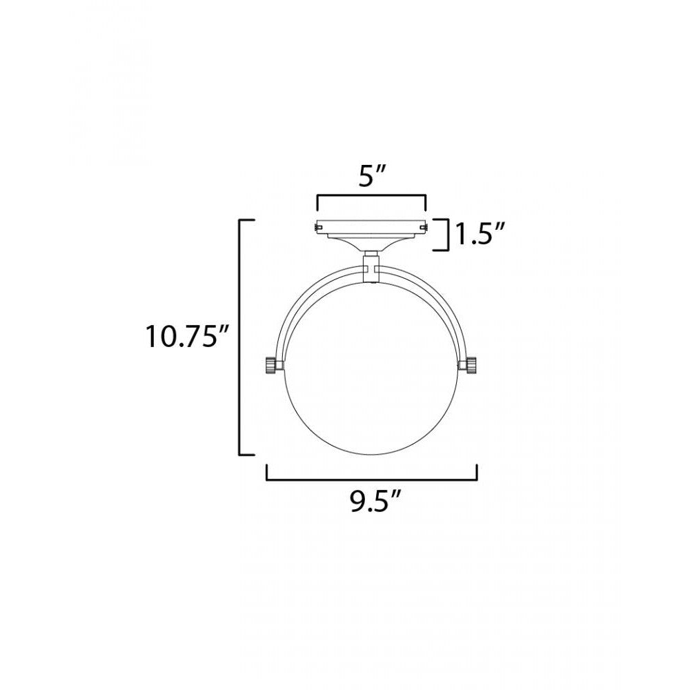 Maxim Lighting DUKE 12410SWSNSBR Flush Mount - Satin Nickel Satin Brass