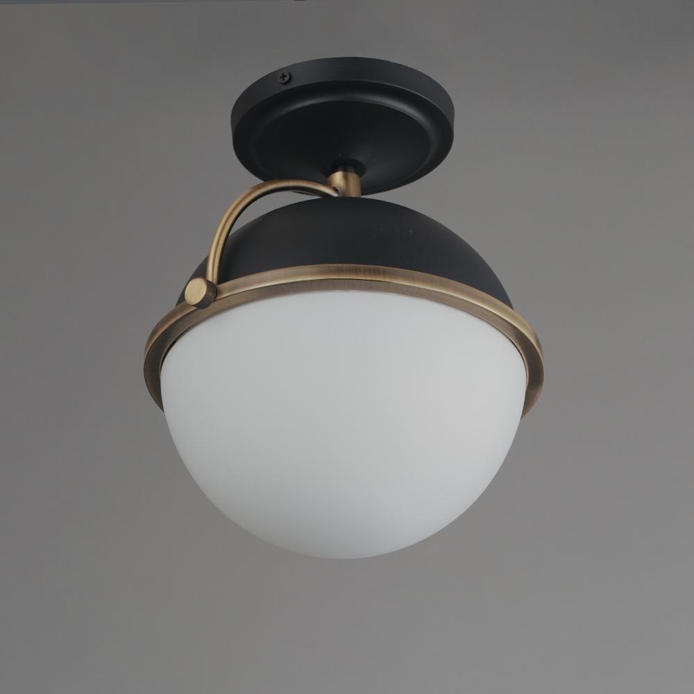 Maxim Lighting DUKE 12410SWBKWBR Flush Mount - Combination Finishes