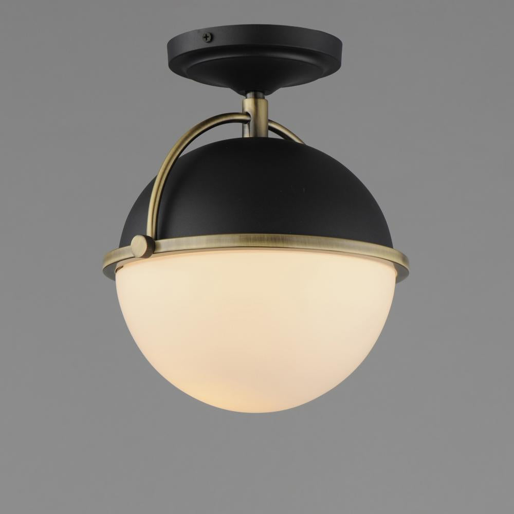 Maxim Lighting DUKE 12410SWBKWBR Flush Mount - Combination Finishes