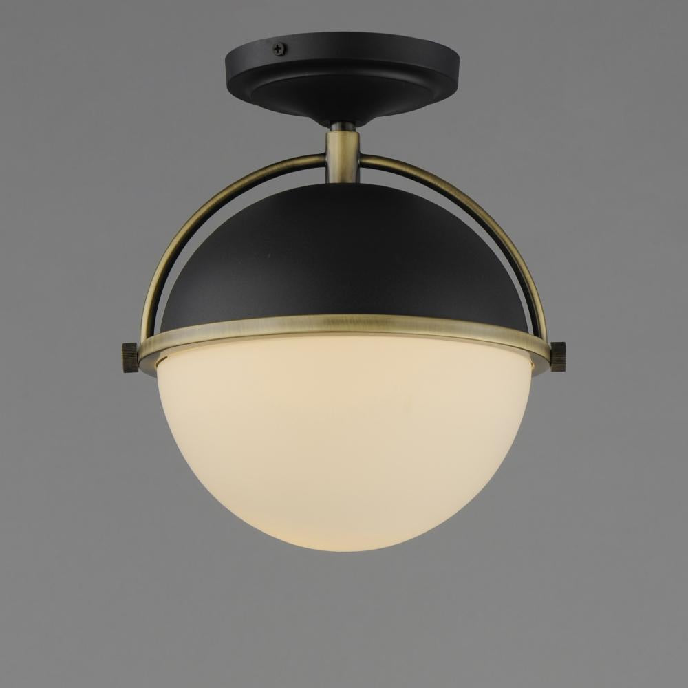 Maxim Lighting DUKE 12410SWBKWBR Flush Mount - Combination Finishes