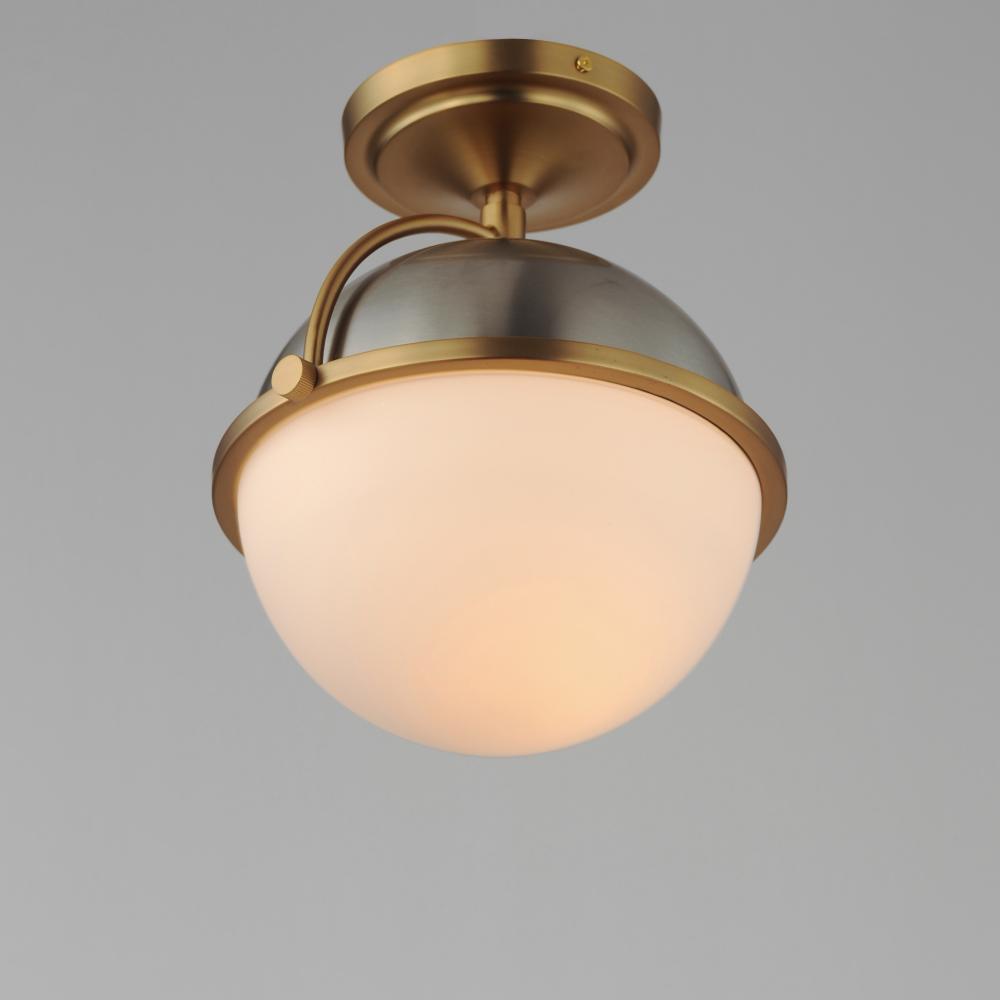 Maxim Lighting DUKE 12410SWSNSBR Flush Mount - Satin Nickel Satin Brass