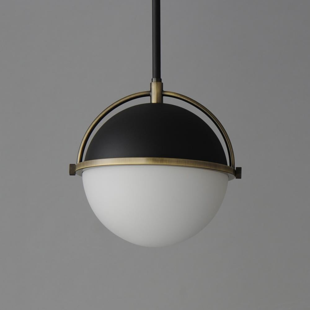 Maxim Lighting DUKE 12411SWBKWBR Pendant - Combination Finishes