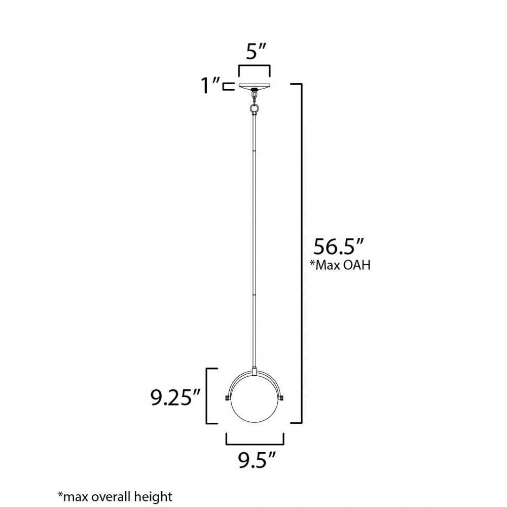 Maxim Lighting DUKE 12411SWBKWBR Pendant - Combination Finishes