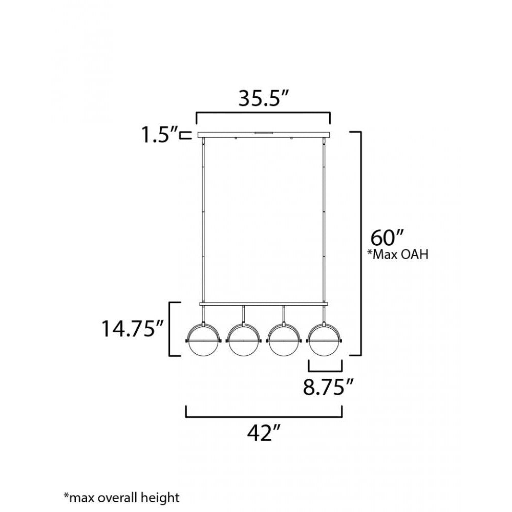 Maxim Lighting DUKE 12414SWSNSBR Pendant - Satin Nickel Satin Brass