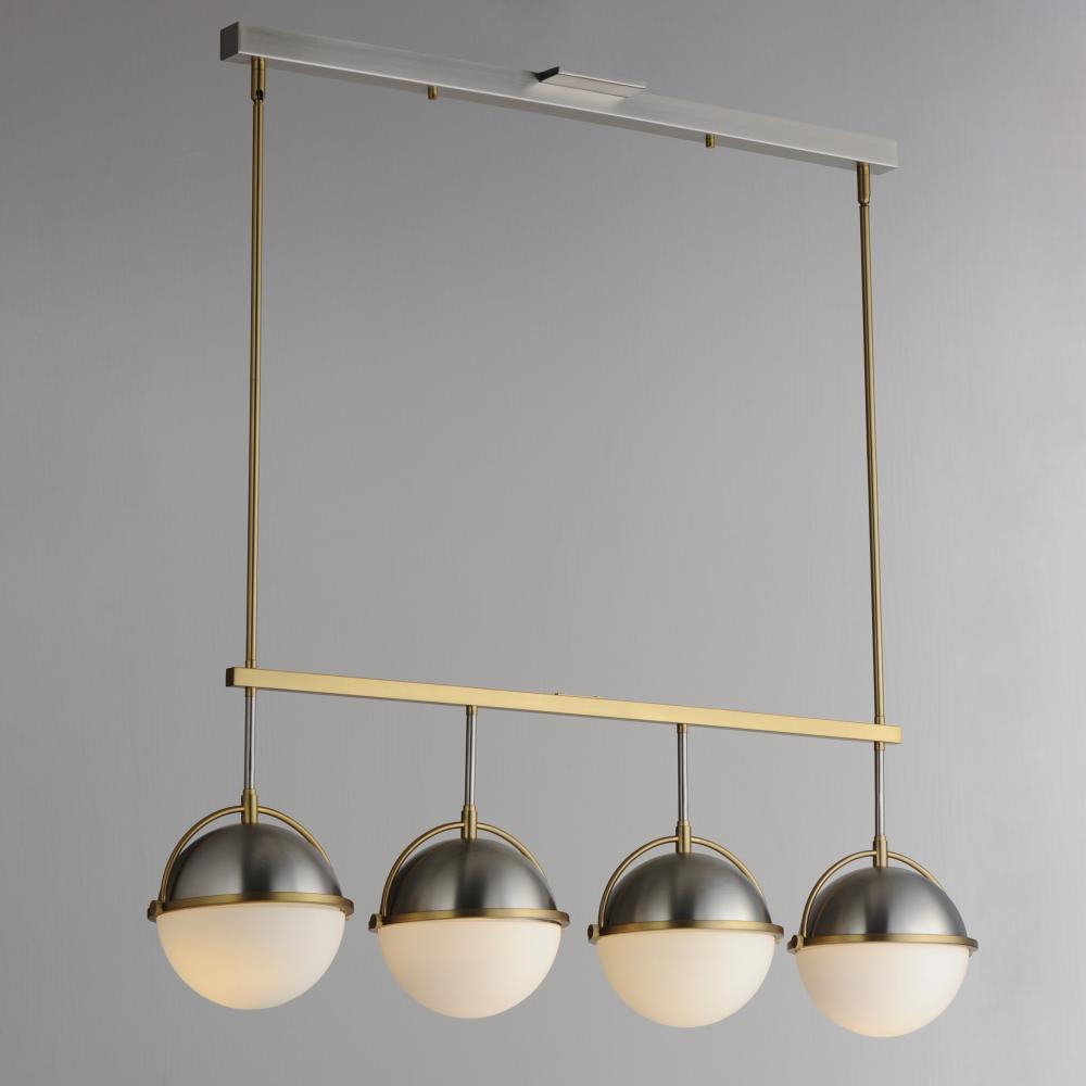 Maxim Lighting DUKE 12414SWSNSBR Pendant - Satin Nickel Satin Brass