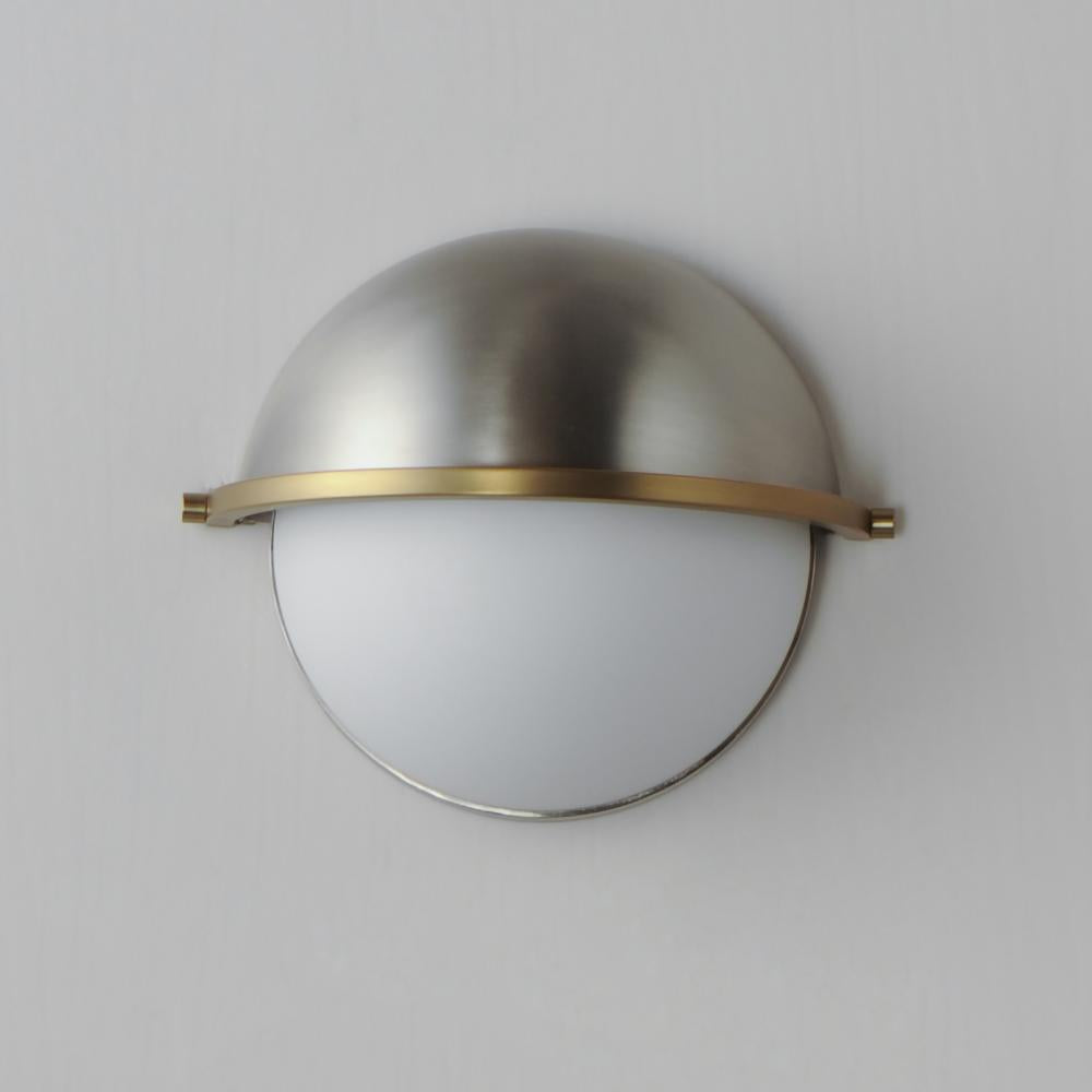 Maxim Lighting DUKE 12418SWSNSBR Sconce - Satin Nickel Satin Brass