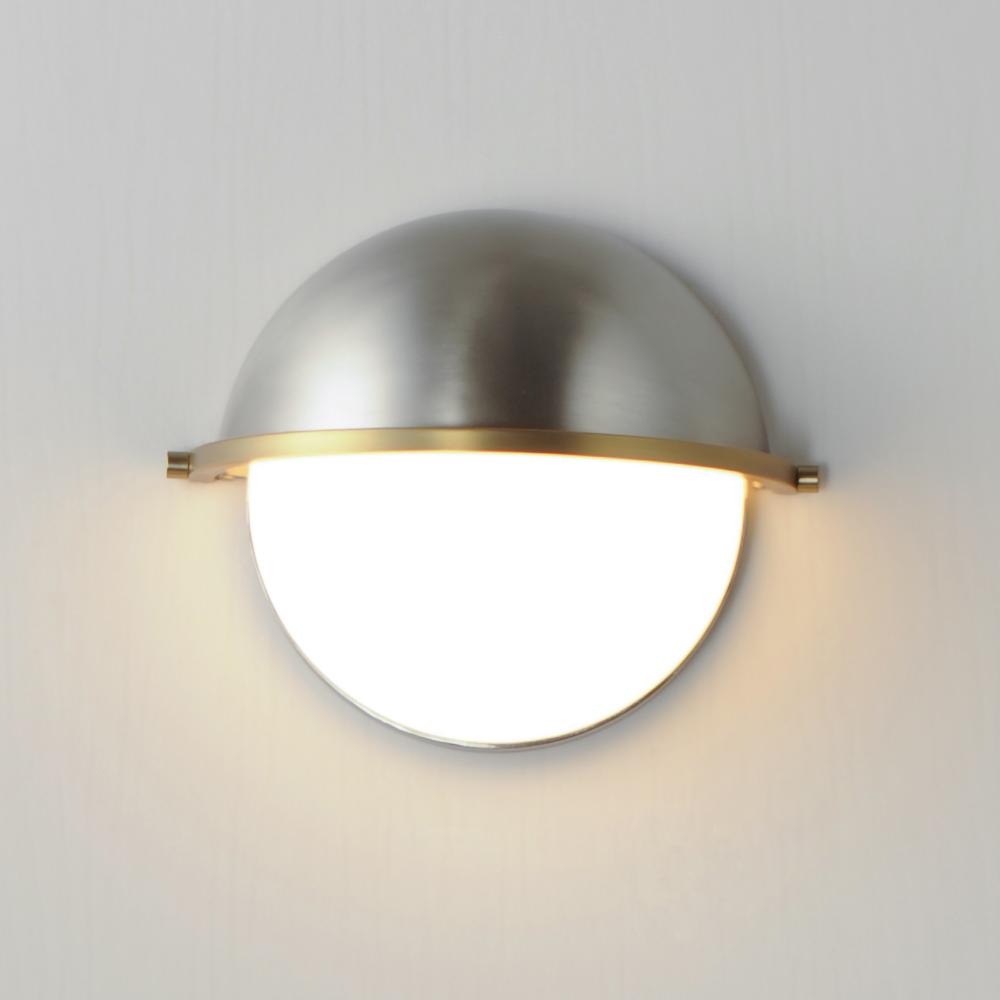 Maxim Lighting DUKE 12418SWSNSBR Sconce - Satin Nickel Satin Brass