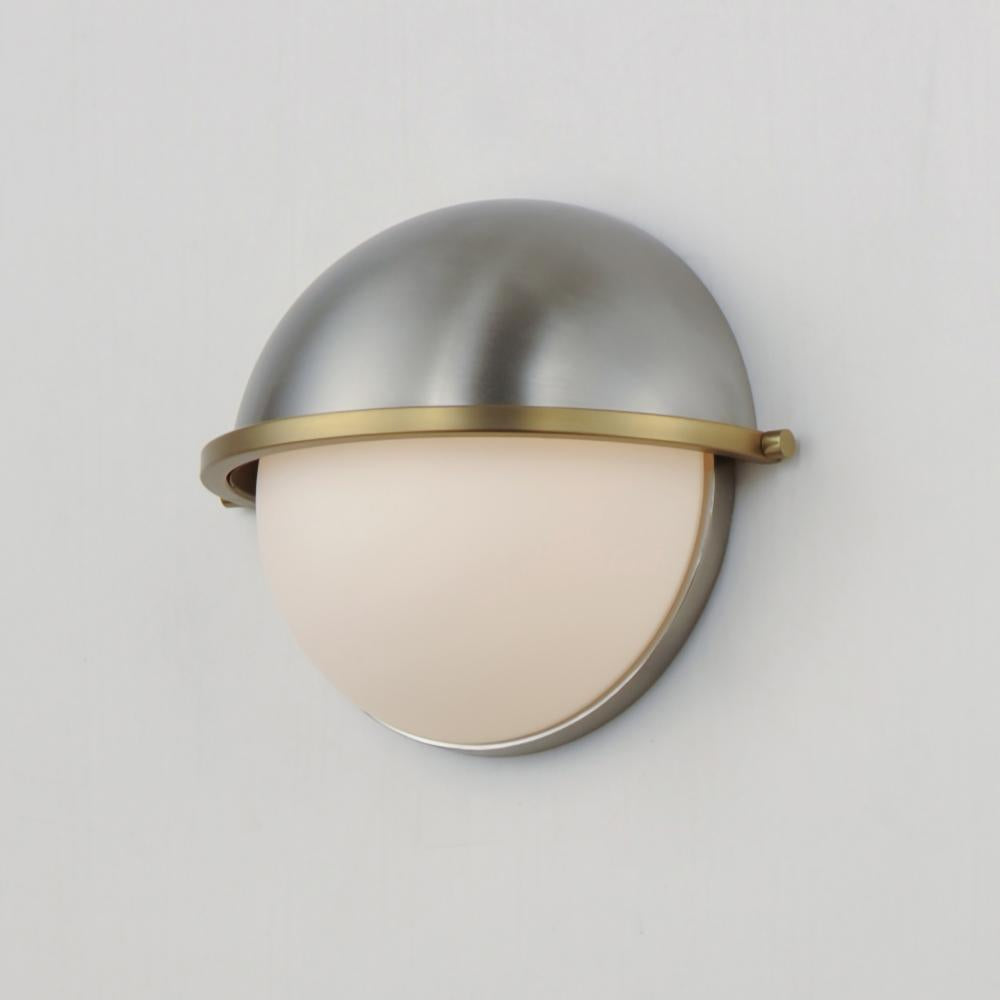 Maxim Lighting DUKE 12418SWSNSBR Sconce - Satin Nickel Satin Brass