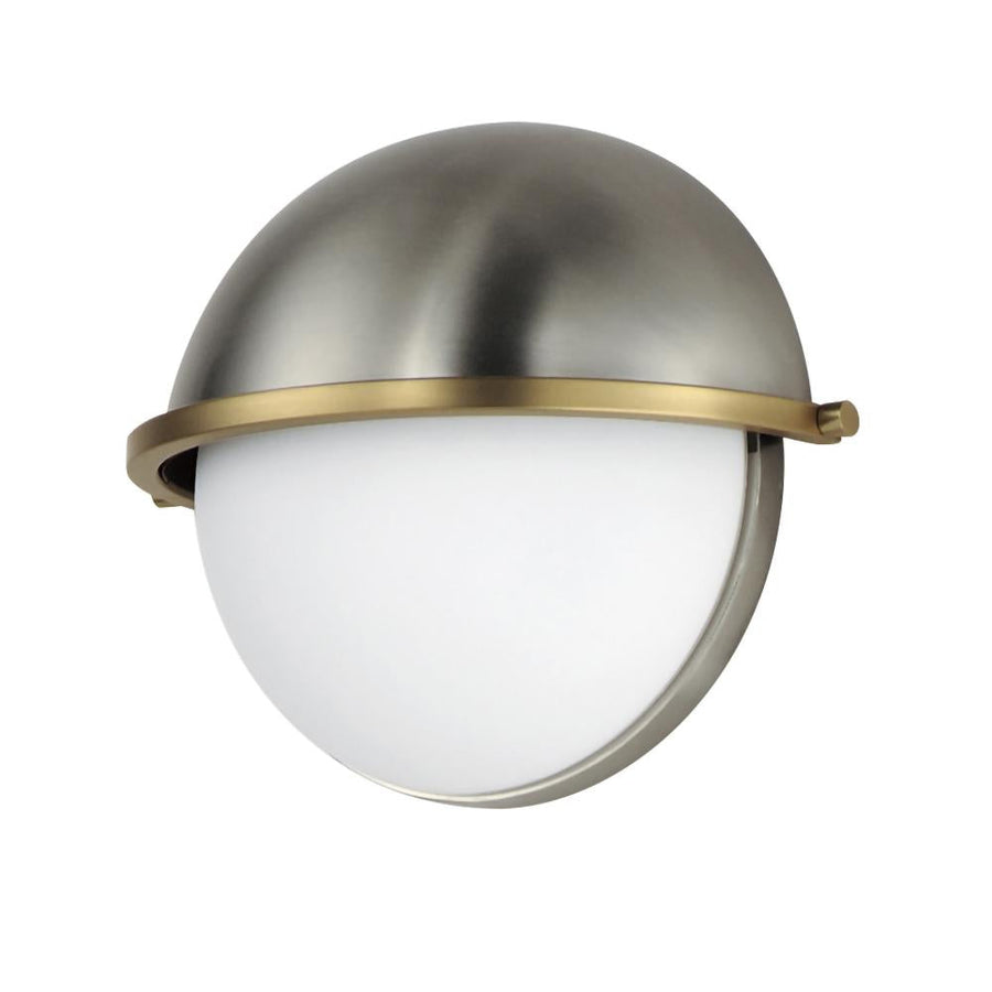 Maxim Lighting 12418SWSNSBR Duke 9.5 Wall Sconce - Satin Nickel / Satin Brass