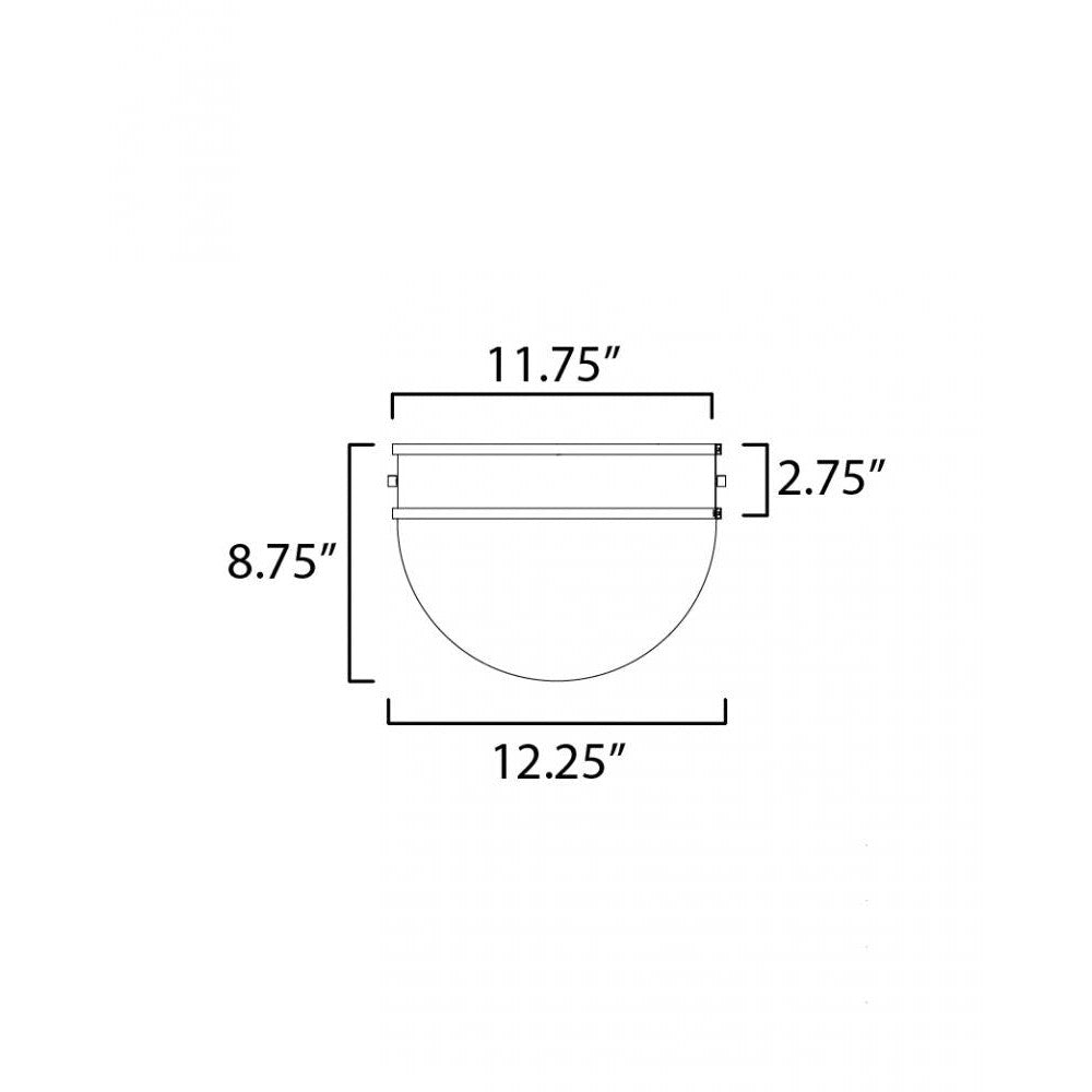 Maxim Lighting DUKE 12419SWSNSBR Flush Mount - Satin Nickel Satin Brass