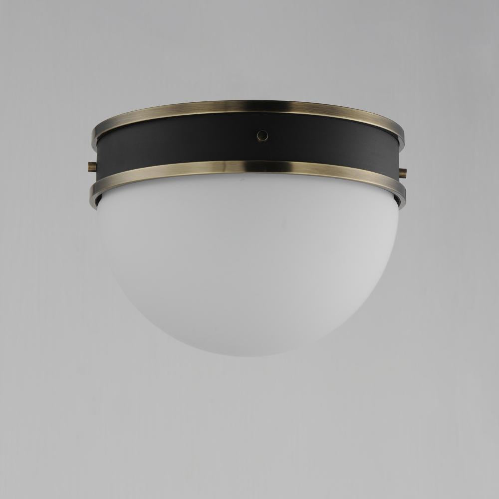 Maxim Lighting DUKE 12419SWBKWBR Flush Mount - Combination Finishes