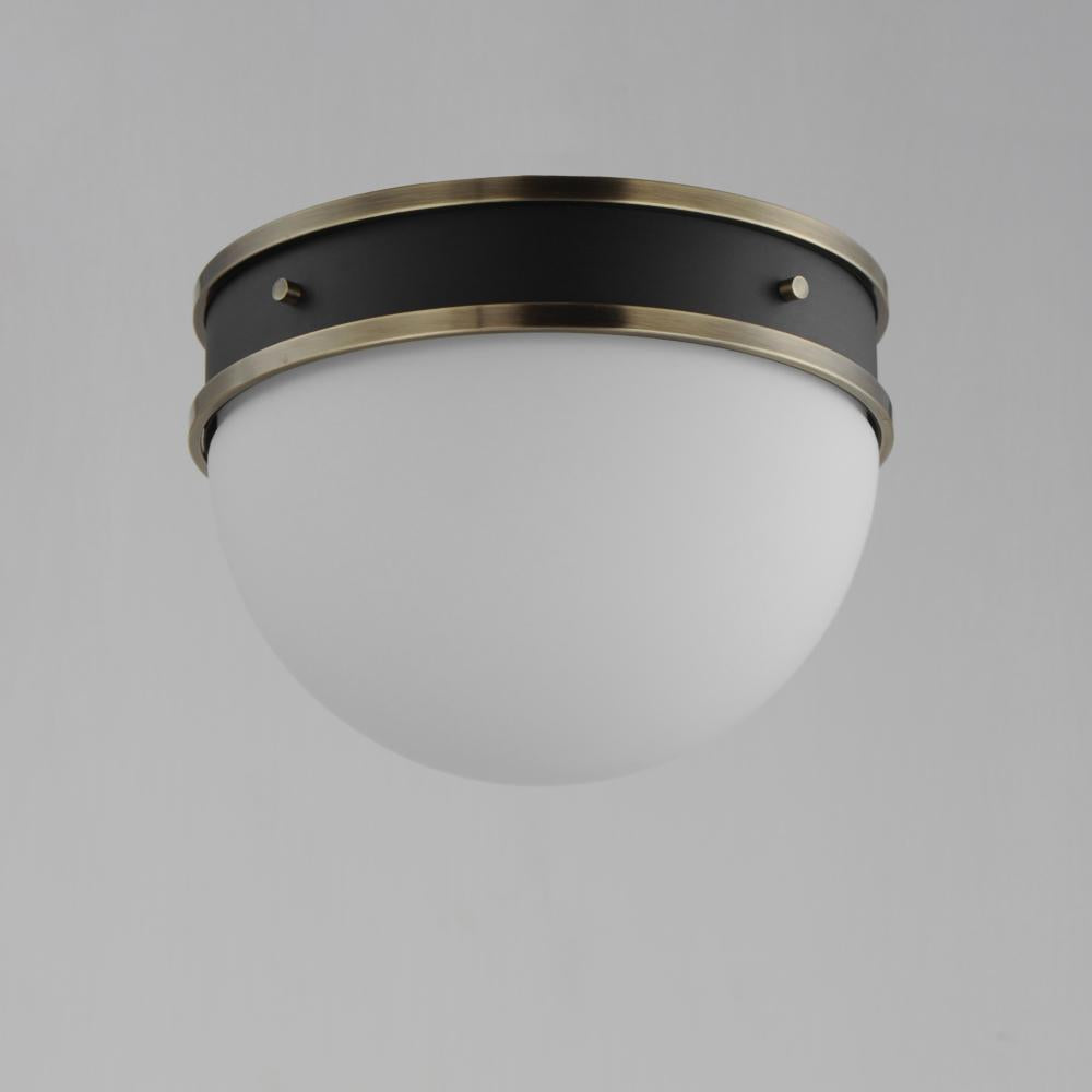 Maxim Lighting DUKE 12419SWBKWBR Flush Mount - Combination Finishes