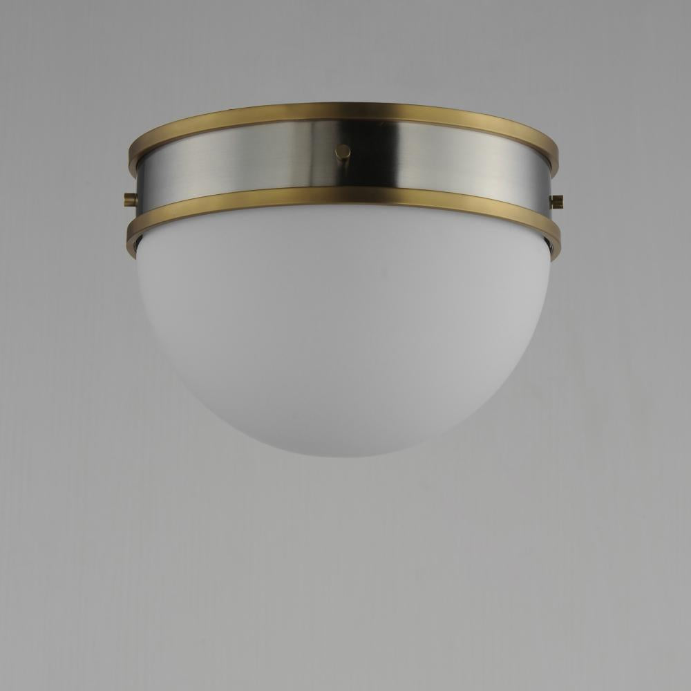 Maxim Lighting DUKE 12419SWSNSBR Flush Mount - Satin Nickel Satin Brass