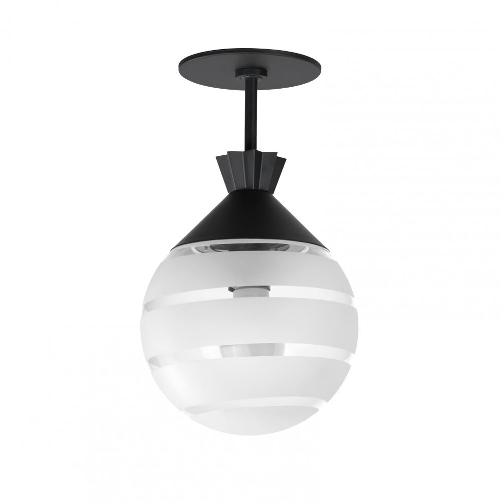 Maxim Lighting COPACABANA 12441CLFTBK Semi Flush Mt - Black