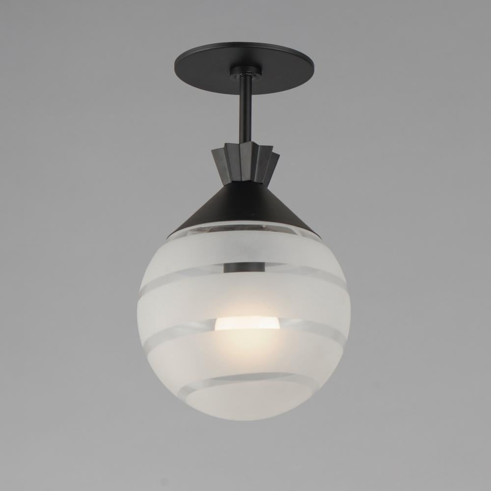 Maxim Lighting COPACABANA 12441CLFTBK Semi Flush Mt - Black