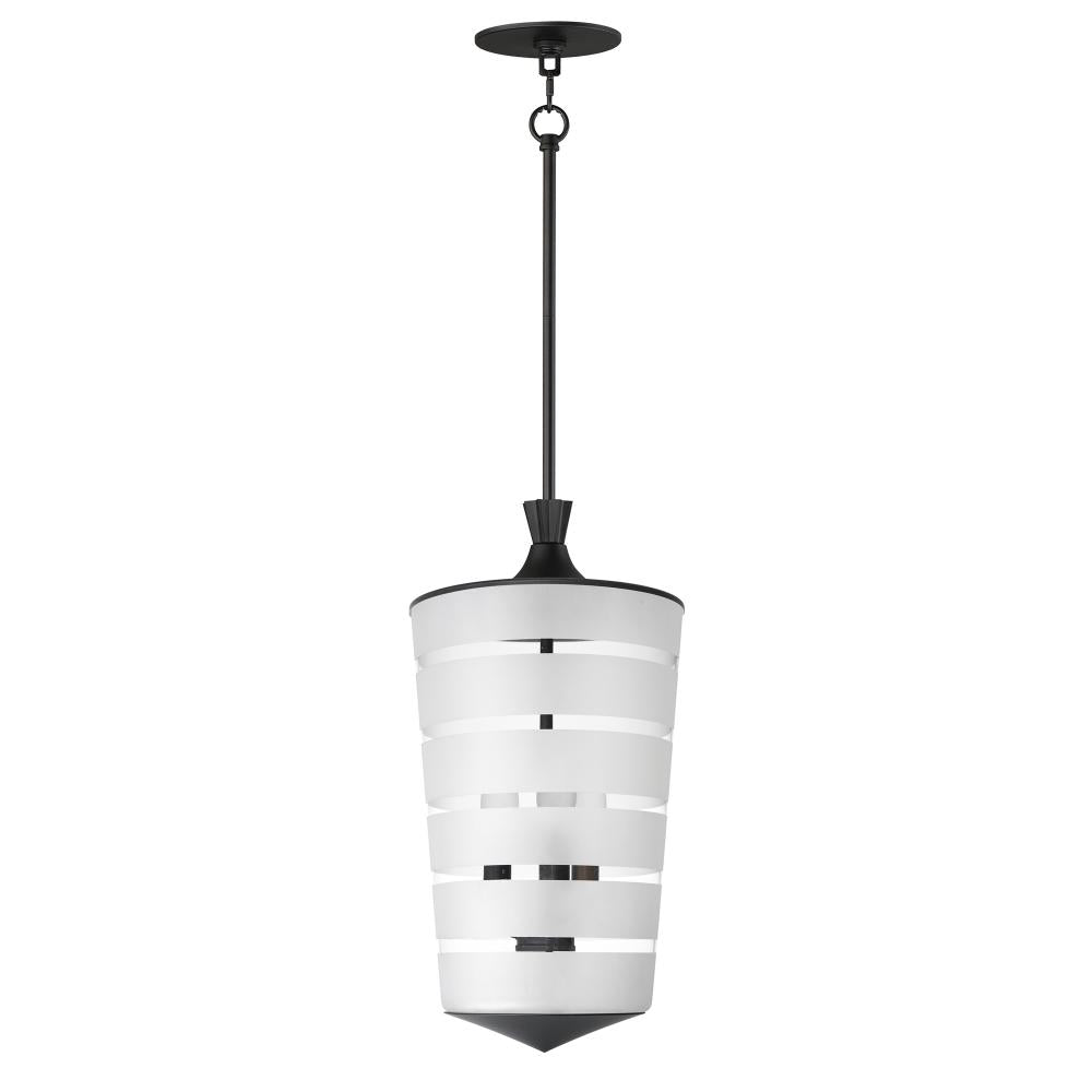 Copacabana 9.5 Inch Semi Flush Mount Light – Black