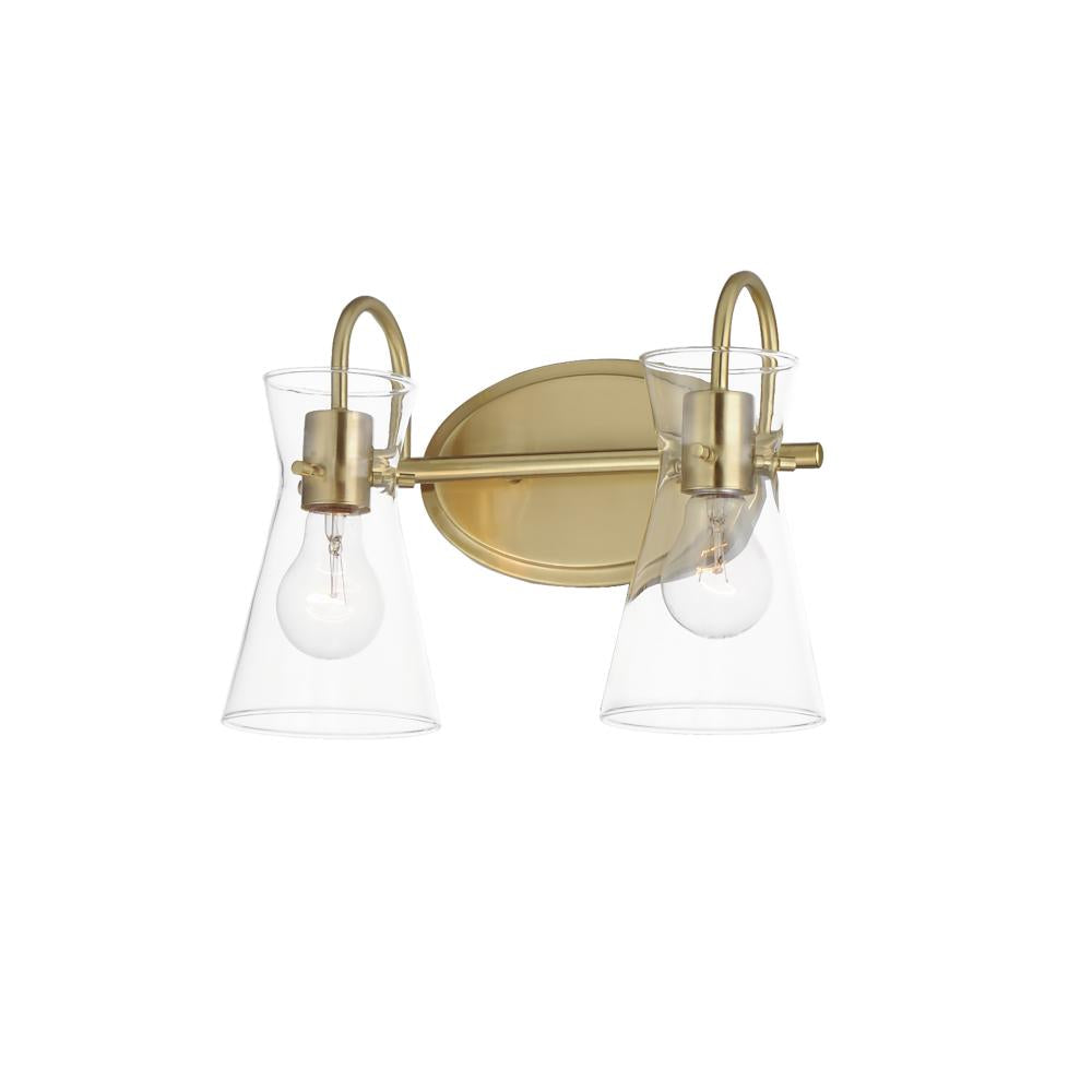 Maxim Lighting AVA 12482CLNAB Bathroom Fixture - Brass