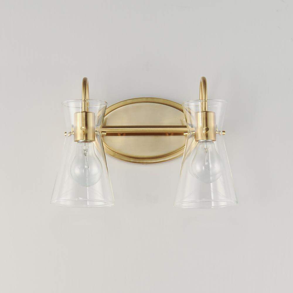 Maxim Lighting AVA 12482CLNAB Bathroom Fixture - Brass