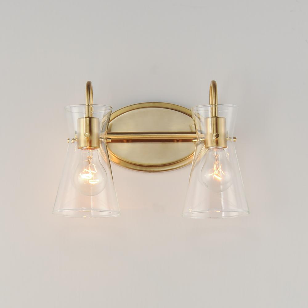 Maxim Lighting AVA 12482CLNAB Bathroom Fixture - Brass