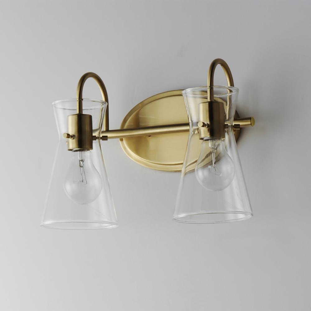 Maxim Lighting AVA 12482CLNAB Bathroom Fixture - Brass