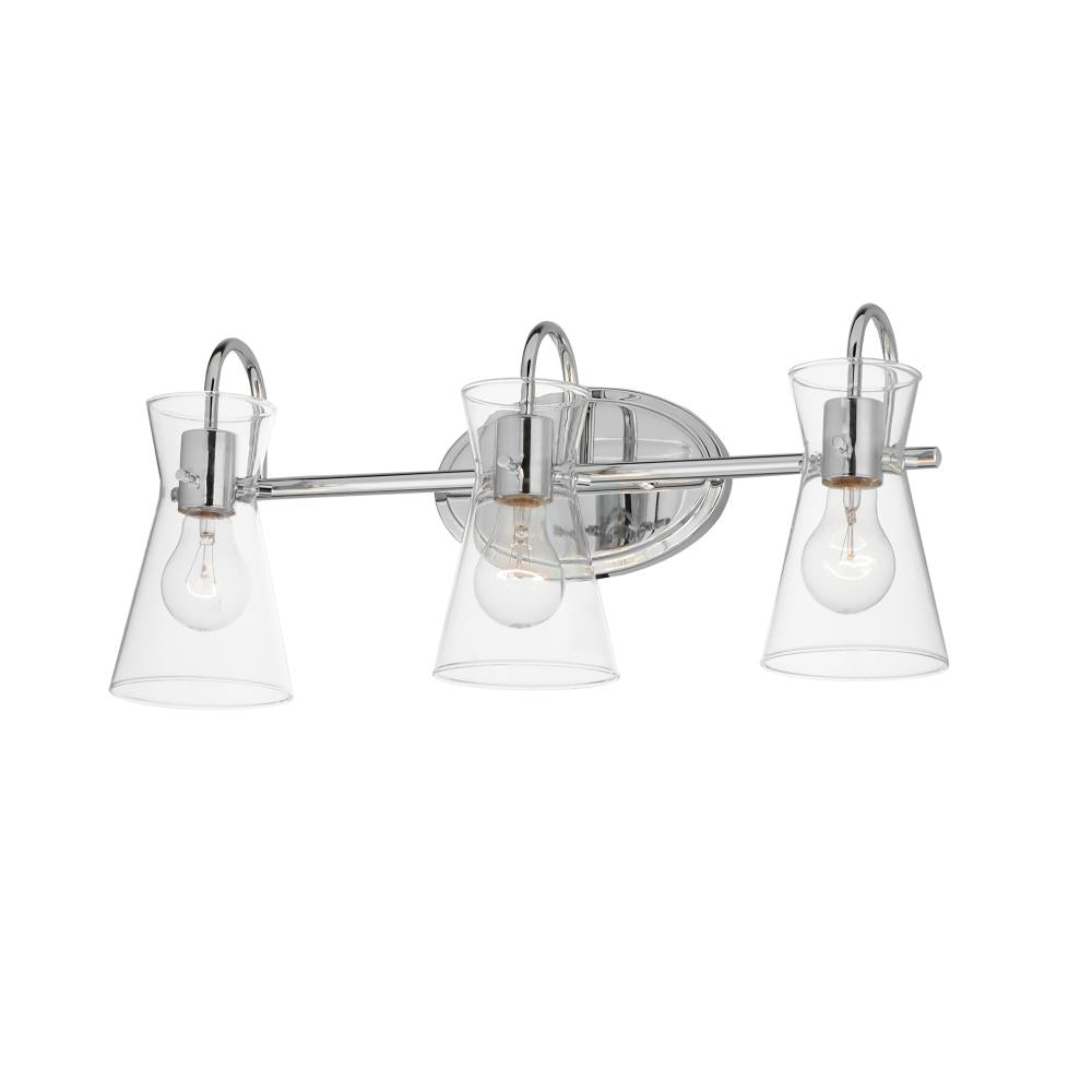 Ava 22 Inch Bathroom Vanity - Polished Chrome