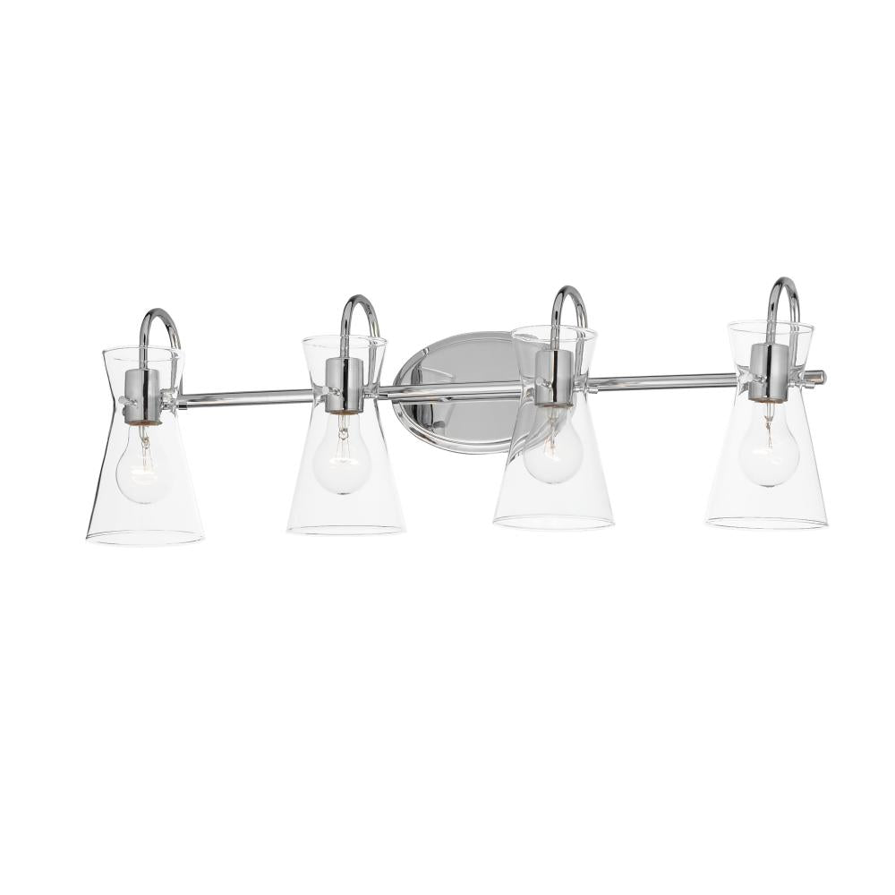 Ava 30.7 Inch Bathroom Vanity - Polished Chrome