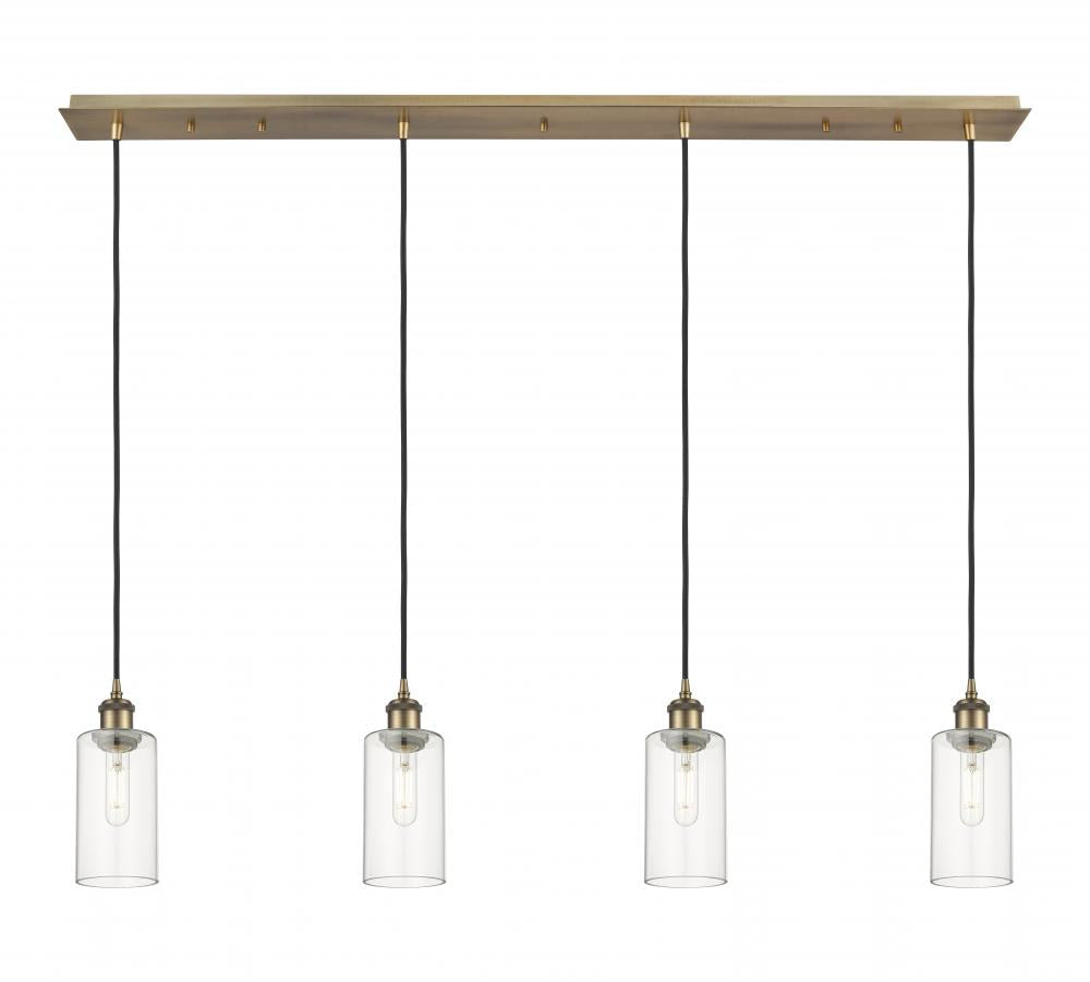 Innovations Lighting 124B-4P-BB-G434-7CL Pendant Art Deco - Damp Rated