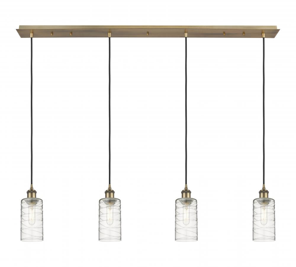 Innovations Lighting 124B-4P-BB-G434-7DE Pendant Art Deco - Damp Rated