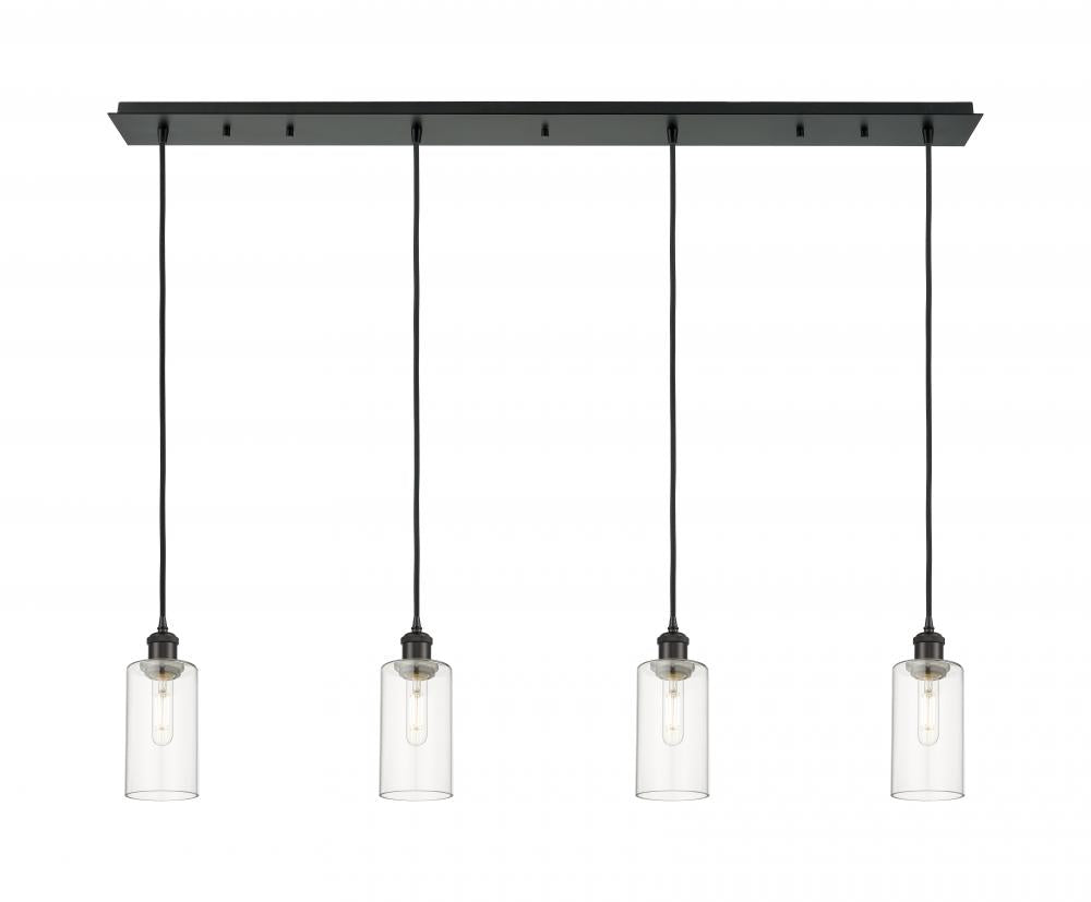 Innovations Lighting 124B-4P-BK-G434-7CL Pendant Art Deco - Damp Rated