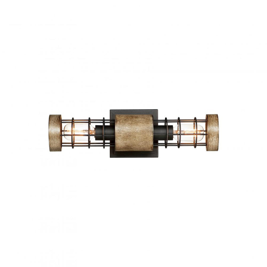 Maxim Lighting 12512DWBK Homestead Wall Sconce - Driftwood / Black