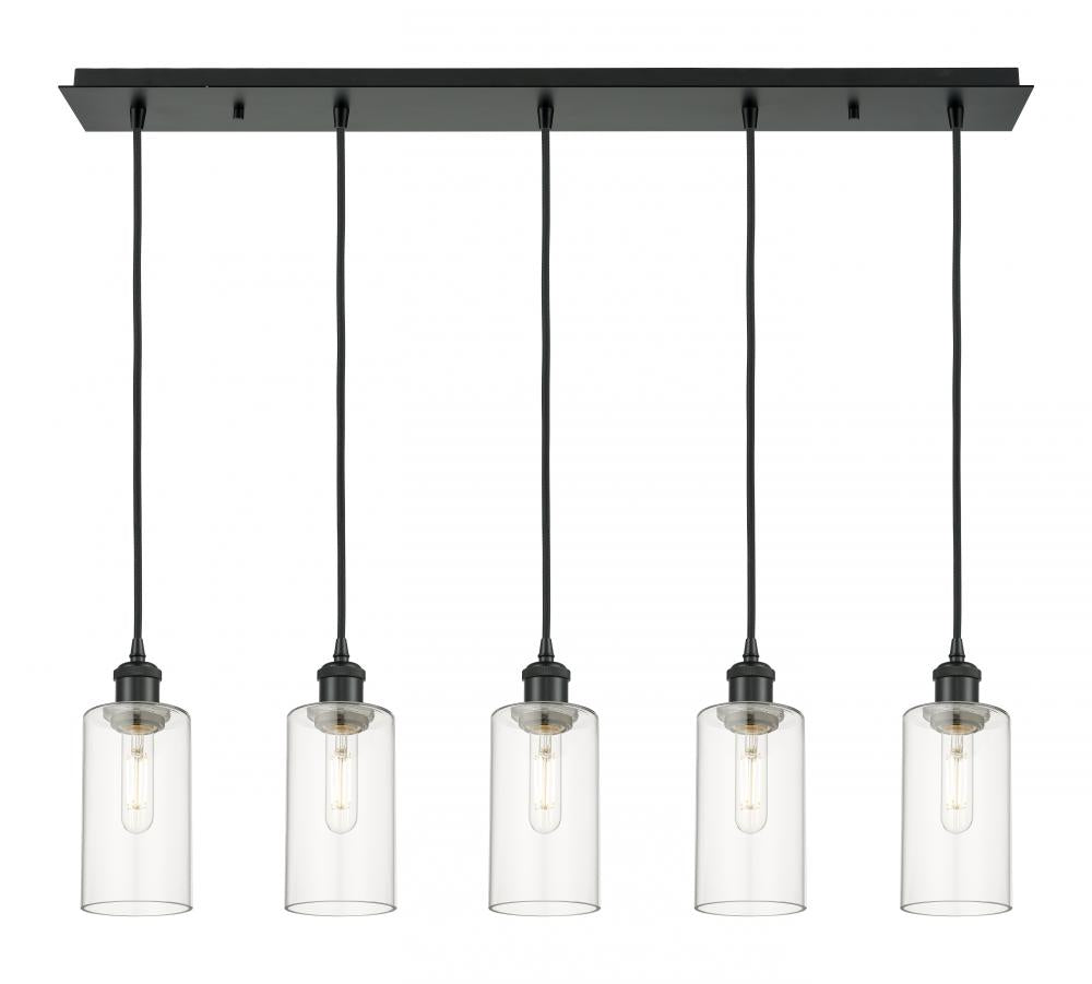 Innovations Lighting 125B-5P-BK-G434-7CL Pendant Art Deco - Damp Rated