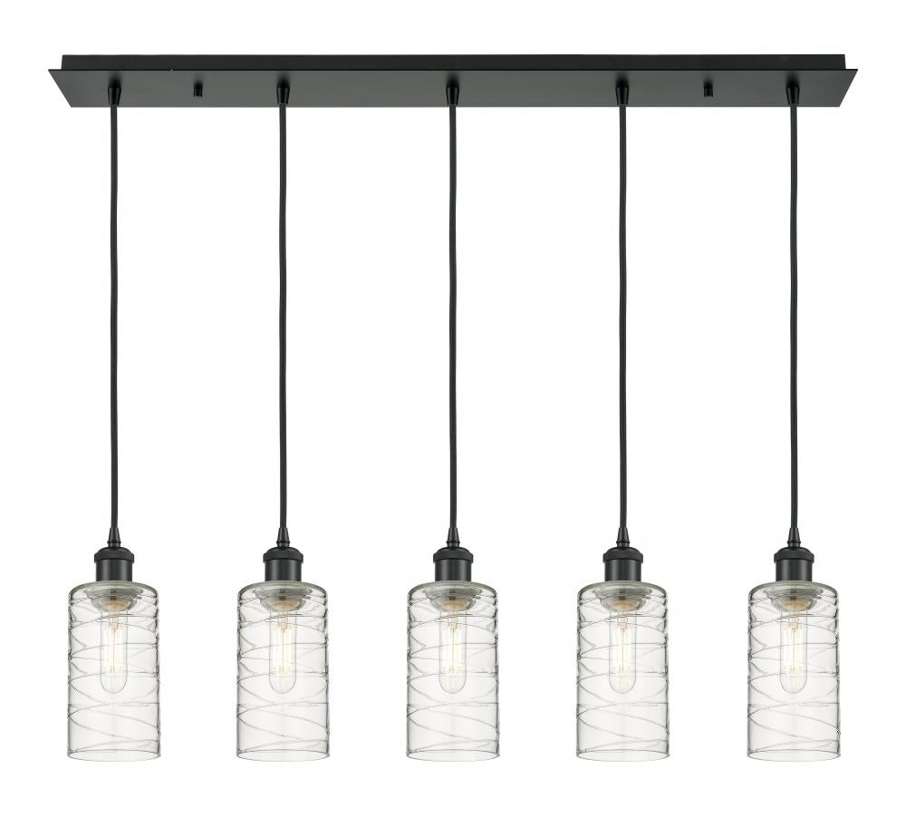 Innovations Lighting 125B-5P-BK-G434-7DE Pendant Art Deco - Damp Rated