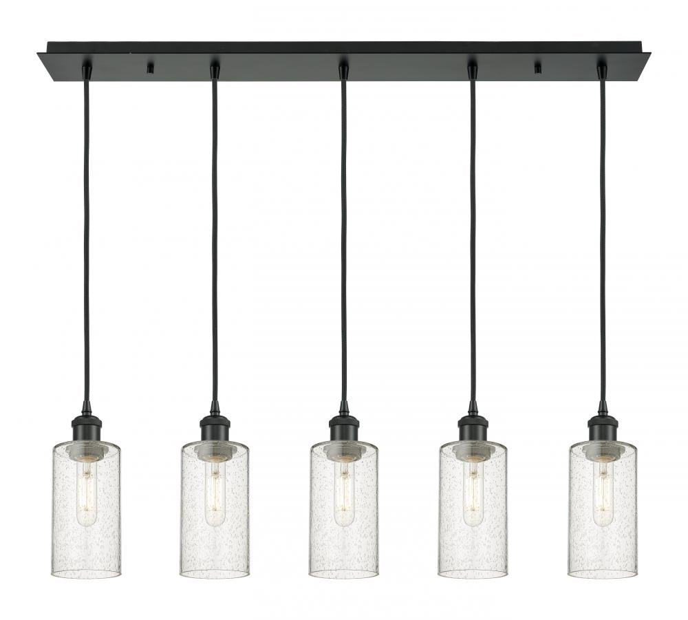 Innovations Lighting 125B-5P-BK-G434-7SDY Pendant Art Deco - Damp Rated