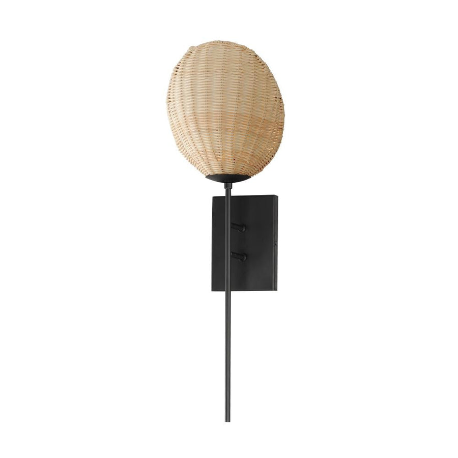 Maxim Lighting 12601NABK Maldives 8 Wall Sconce - Black