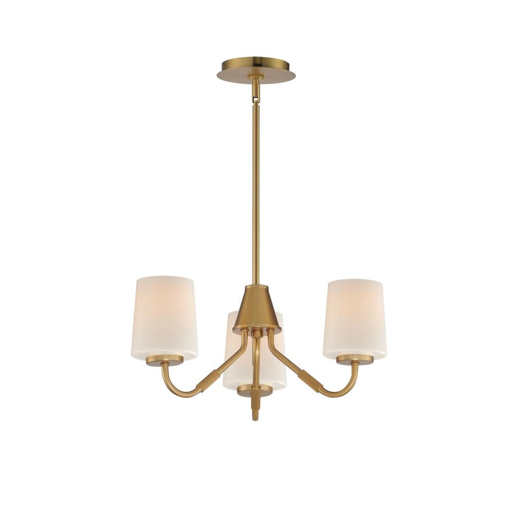 Durham 18.5 Inch Mini Chandelier – Natural Aged Brass