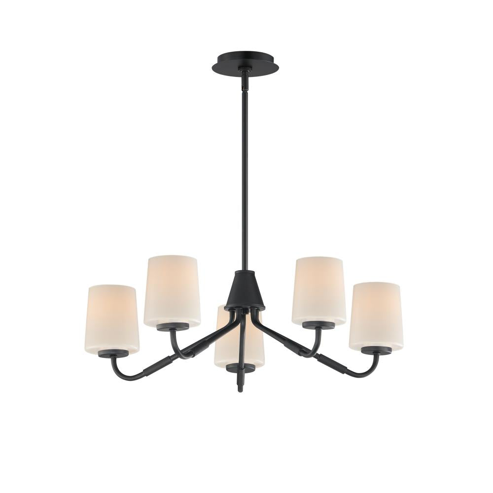 Durham 26 Inch Semi Flush Mount Light – Black