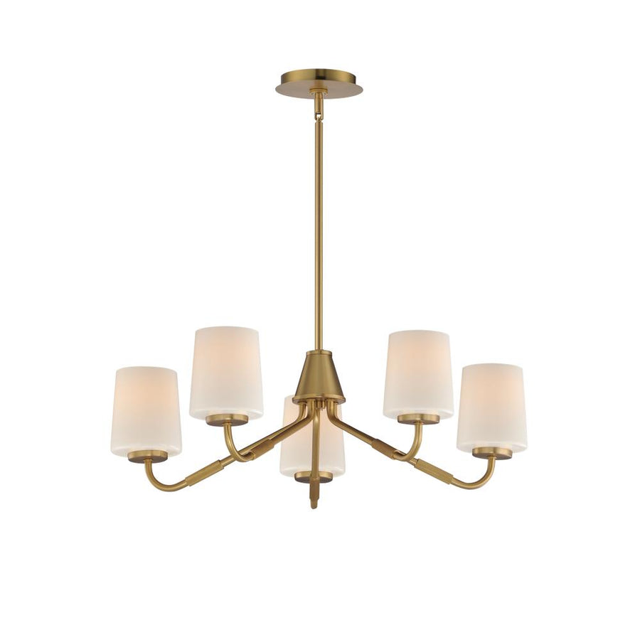 Durham 26 Inch Semi Flush Mount Light – Natural Aged Brass