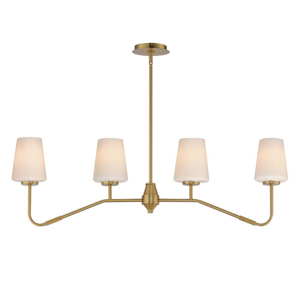 Durham 38.5 Inch Linear Pendant – Natural Aged Brass