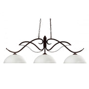 3 Light Billiard Table Light -Matte Opal