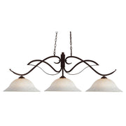 3 Light Billiard Table Light -White Mottle