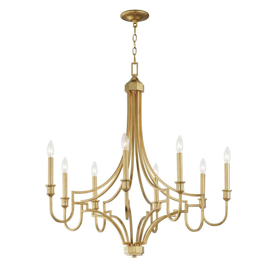 Normandy 34 Inch Chandelier – Gold Leaf
