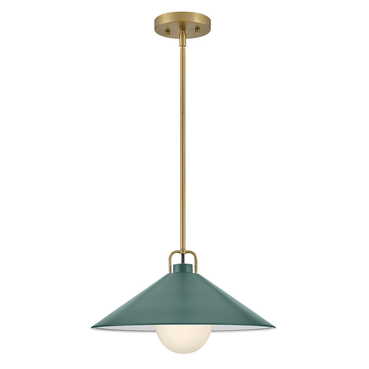 Lark Milo 84437LCB-SG Pendant Light - Lacquered Brass with Sage Green (OPEN BOX)