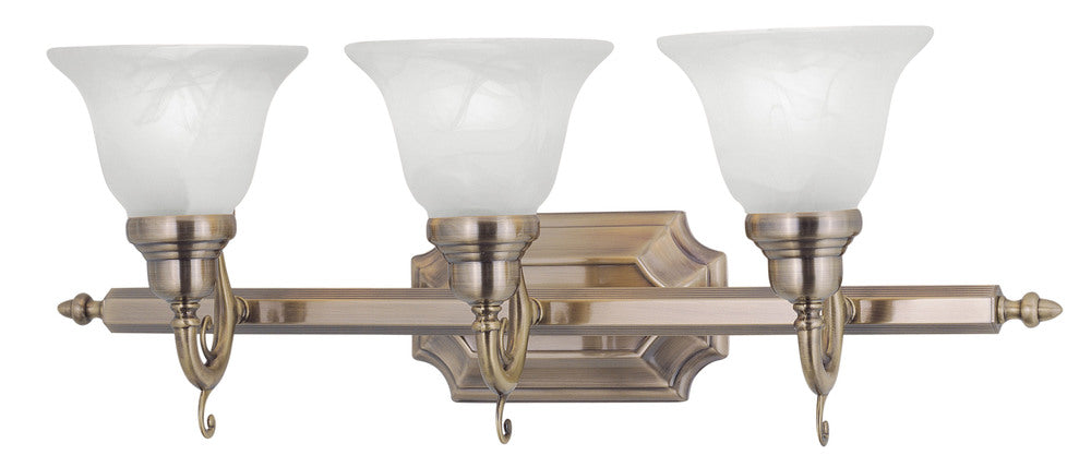 Livex Lighting FRENCH REGENCY 1283-01 Bathroom Fixture Contemporary - Antique Brass